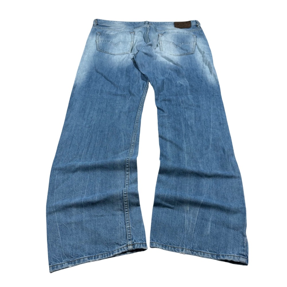Diesel Larkee Jeans Mens 38x32 Light Blue Regular Straight Wash 0827F Denim